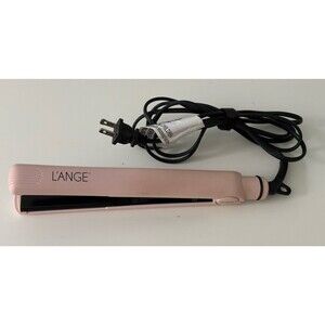 L'ange 1” Flat Iron Straightener Pink Micro Chip Temperature Control Model HS035